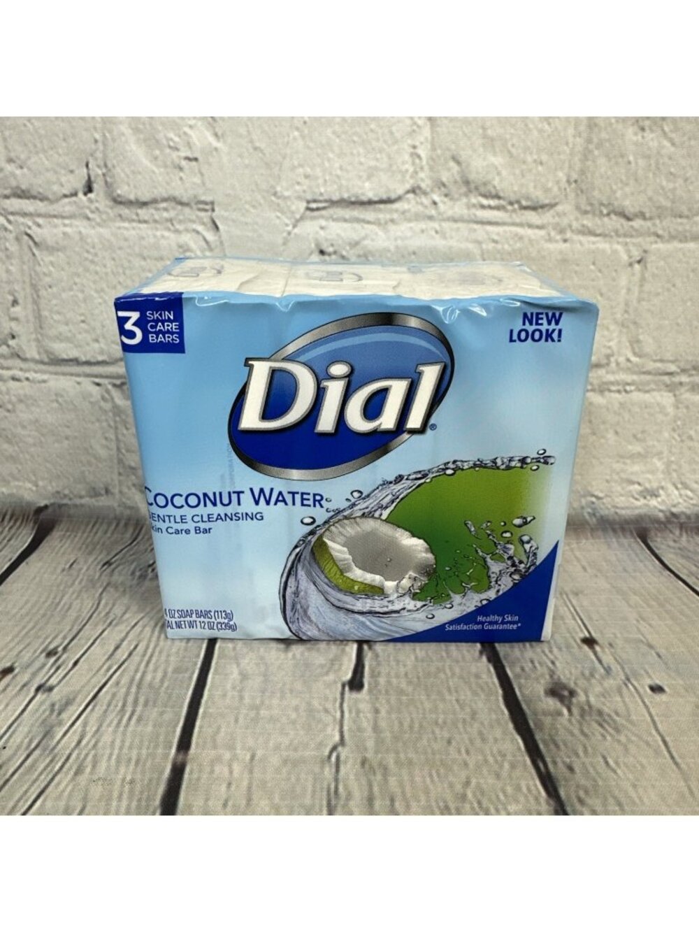 Dial Coconut Water 3 Pack Soap Bars 4 oz New Sealed Discontinued